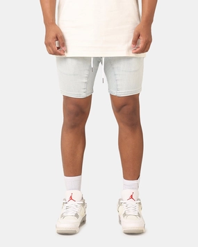 Saint Morta Correr Denim Shorts Light Blue Light Stretch No Slip Gripper