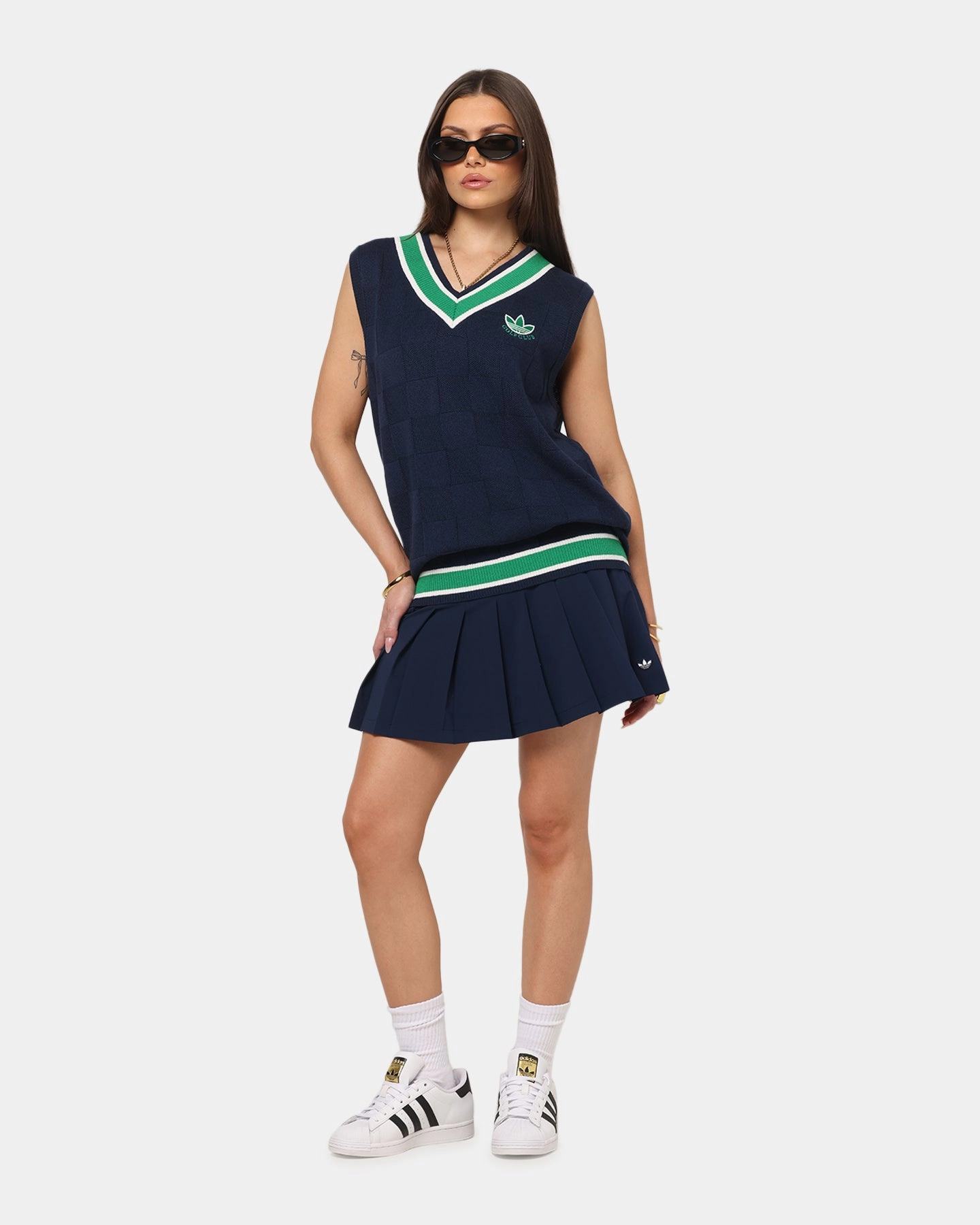 Smooth Layer Adidas Women's Originals Pleated Skort Night Indigo