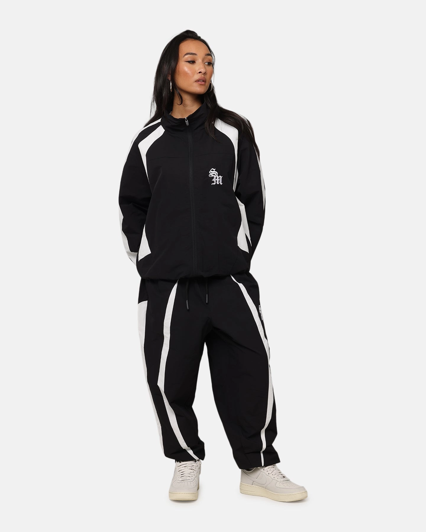 Saint Morta Oblivion Windbreaker Jacket Black/White Hike