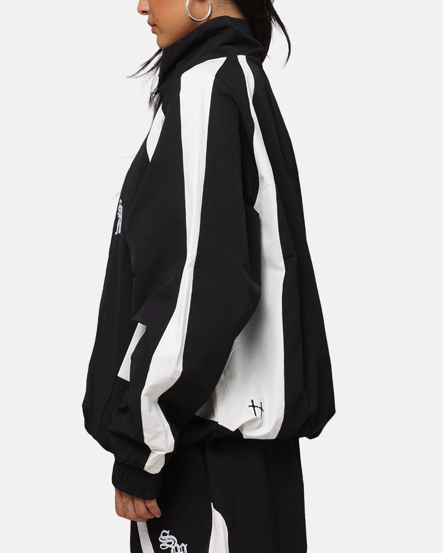 Saint Morta Oblivion Windbreaker Jacket Black/White Compression Packed Design Smart Look