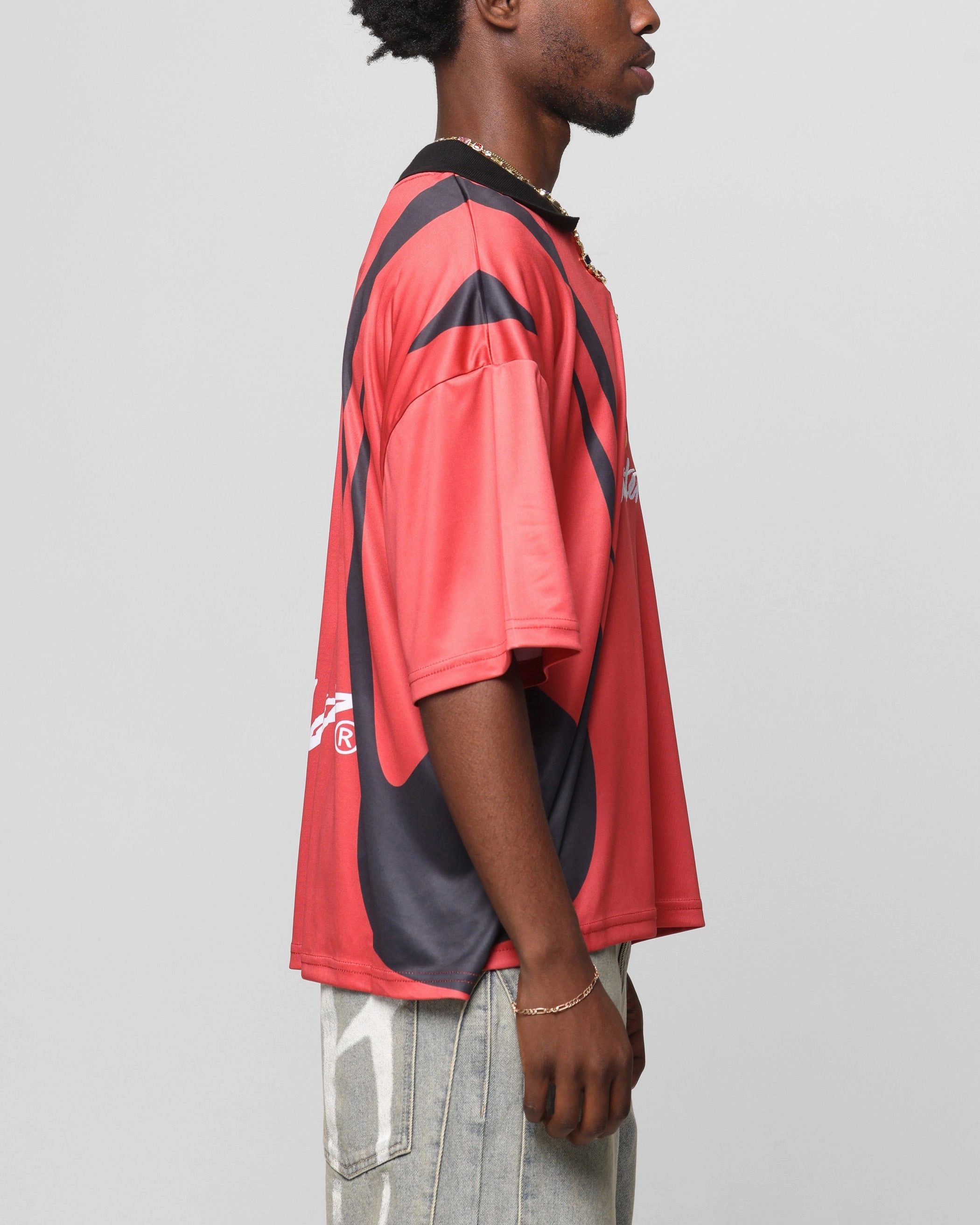 Loiter United Football Jersey Red Quick Flex