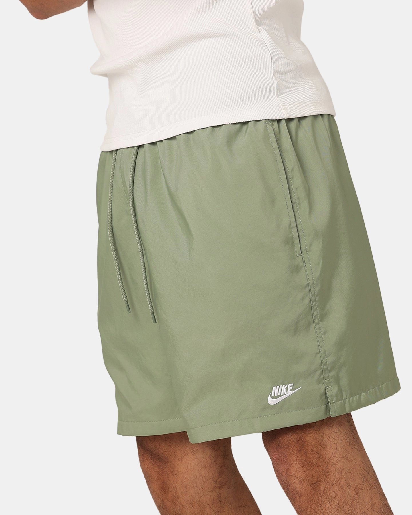 Nike Club Flow Shorts Oil Green/White Waterproof Feature