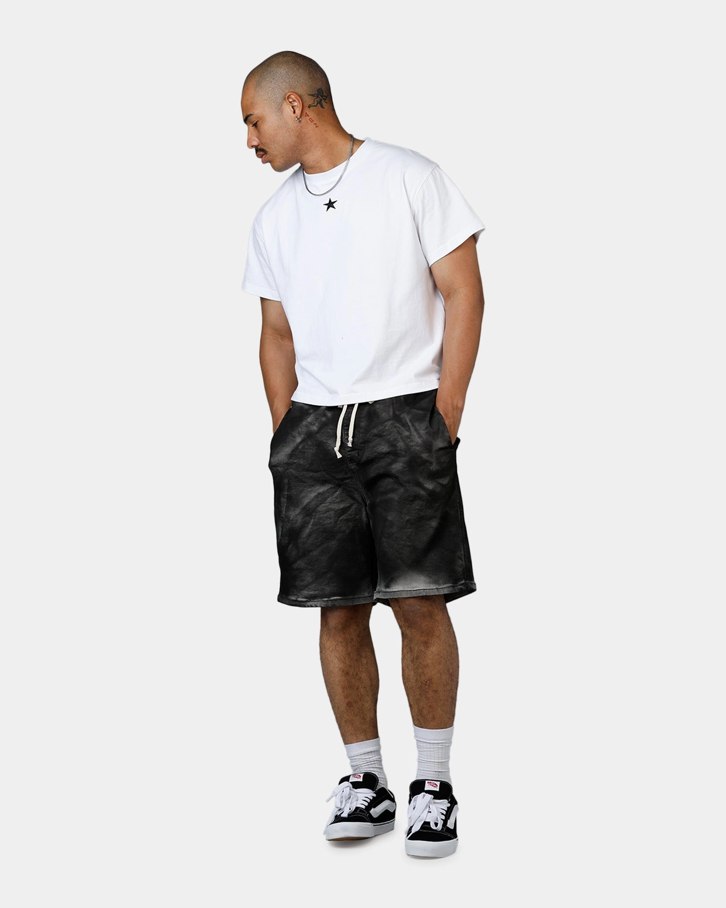 Swimwear MNML Stone Charred Shorts Charcoal Grey