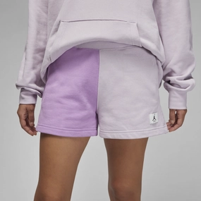 Womens Jordan Flight Fleece Shorts 'Violet Shock' Warm Day Outfit Sport Friendly