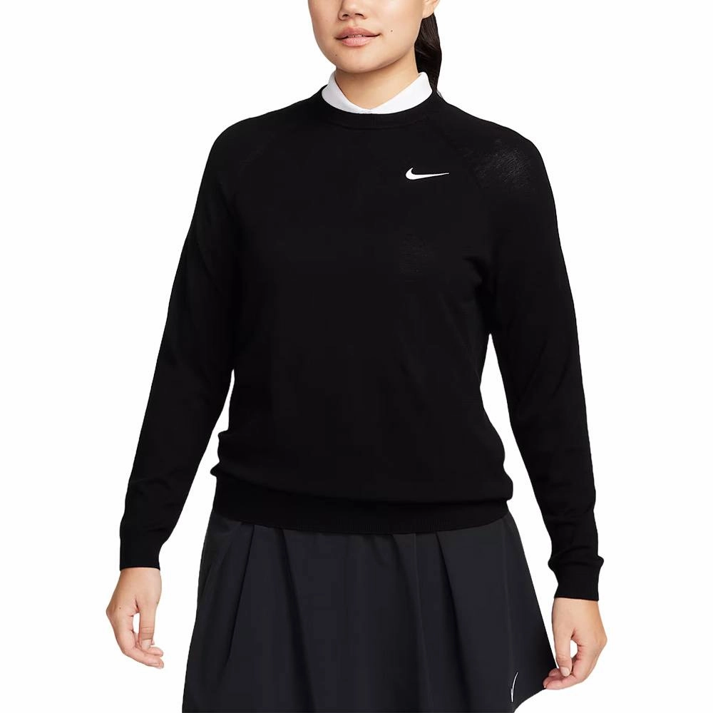 Double Layer Protection Nike Tour Golf Sweater Black/White - FA25 Women