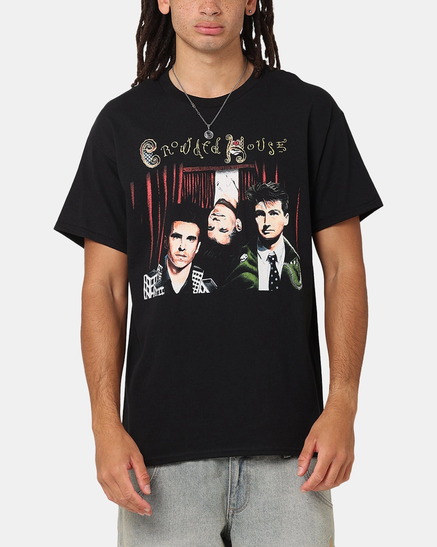 Crowded House Low Men Tour T-Shirt Black NonIrritatingTags