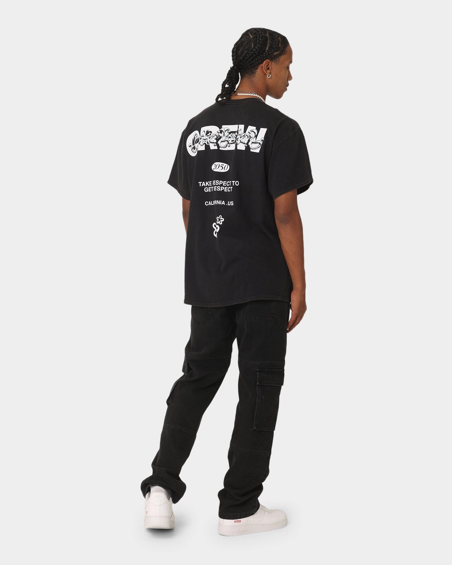 Flexible Neckline Goat Crew The Crew Vintage T-Shirt Black Wash