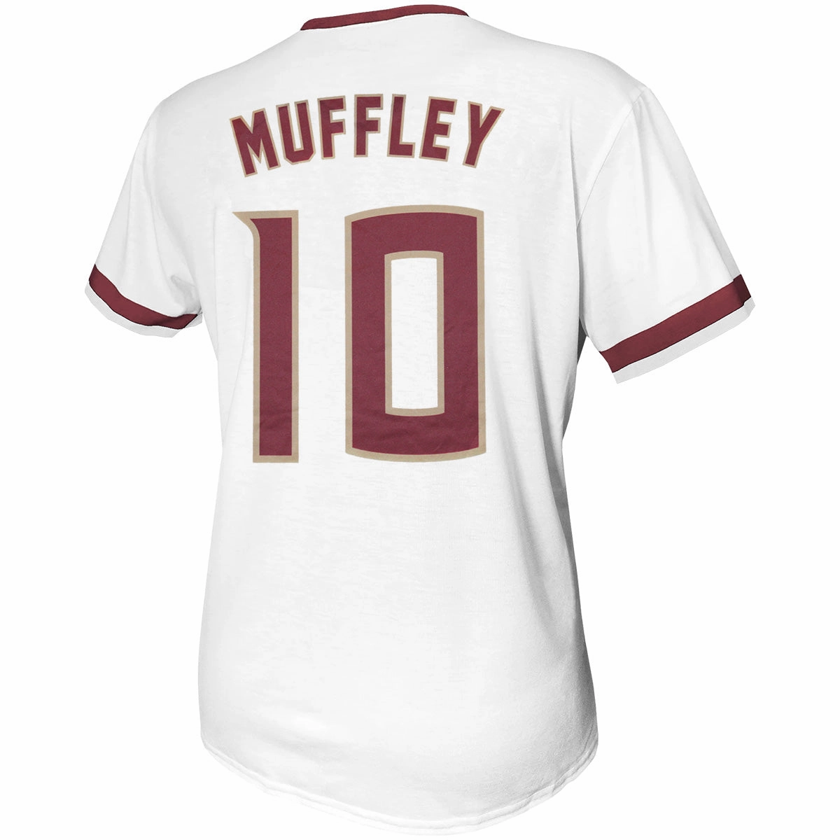 Hypoallergenic fabric High Stretch Elastic Cuffs Retro Brand Josie Muffley #10 Softball Jersey - White