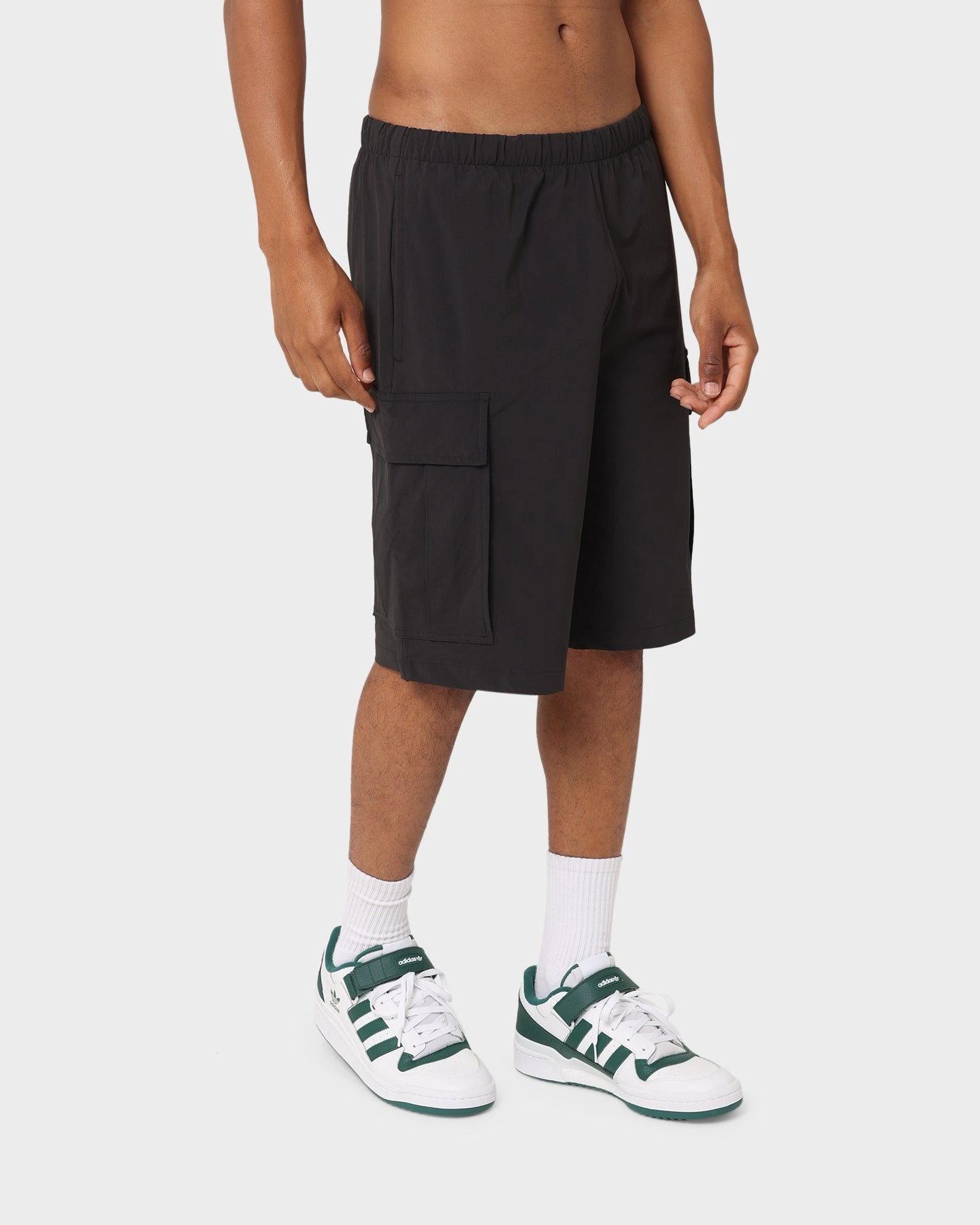 Adidas Adventure Cargo Shorts Black Quick Adjust Toggles
