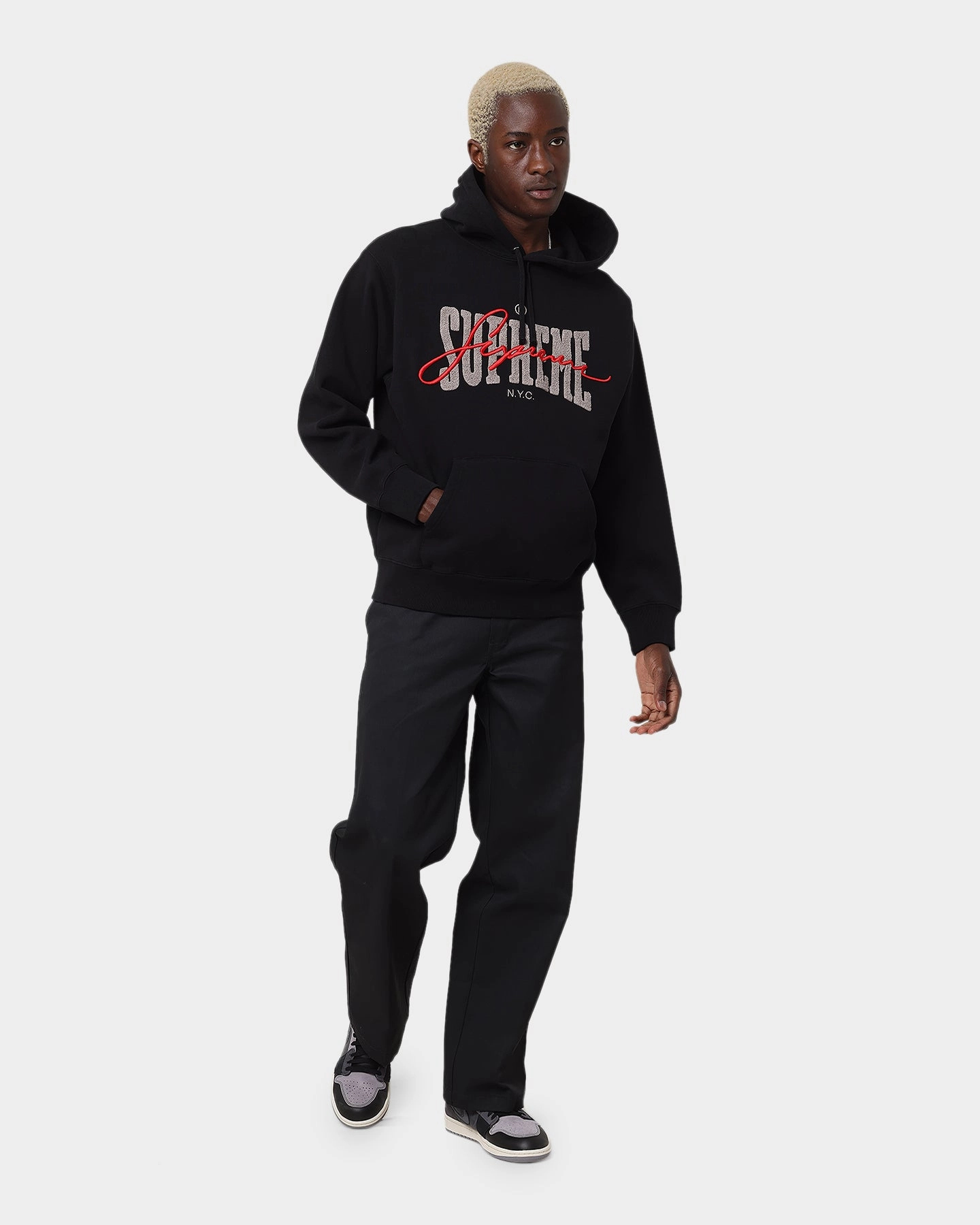 Tradition Supreme Embroidered Chenille Hoodie Black