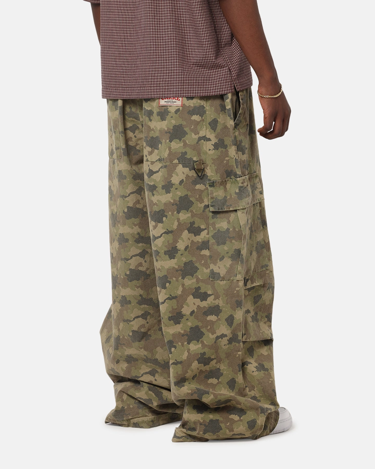 Cool Weather Relaxed Fit Carre Baggy Cargo Pants Camo