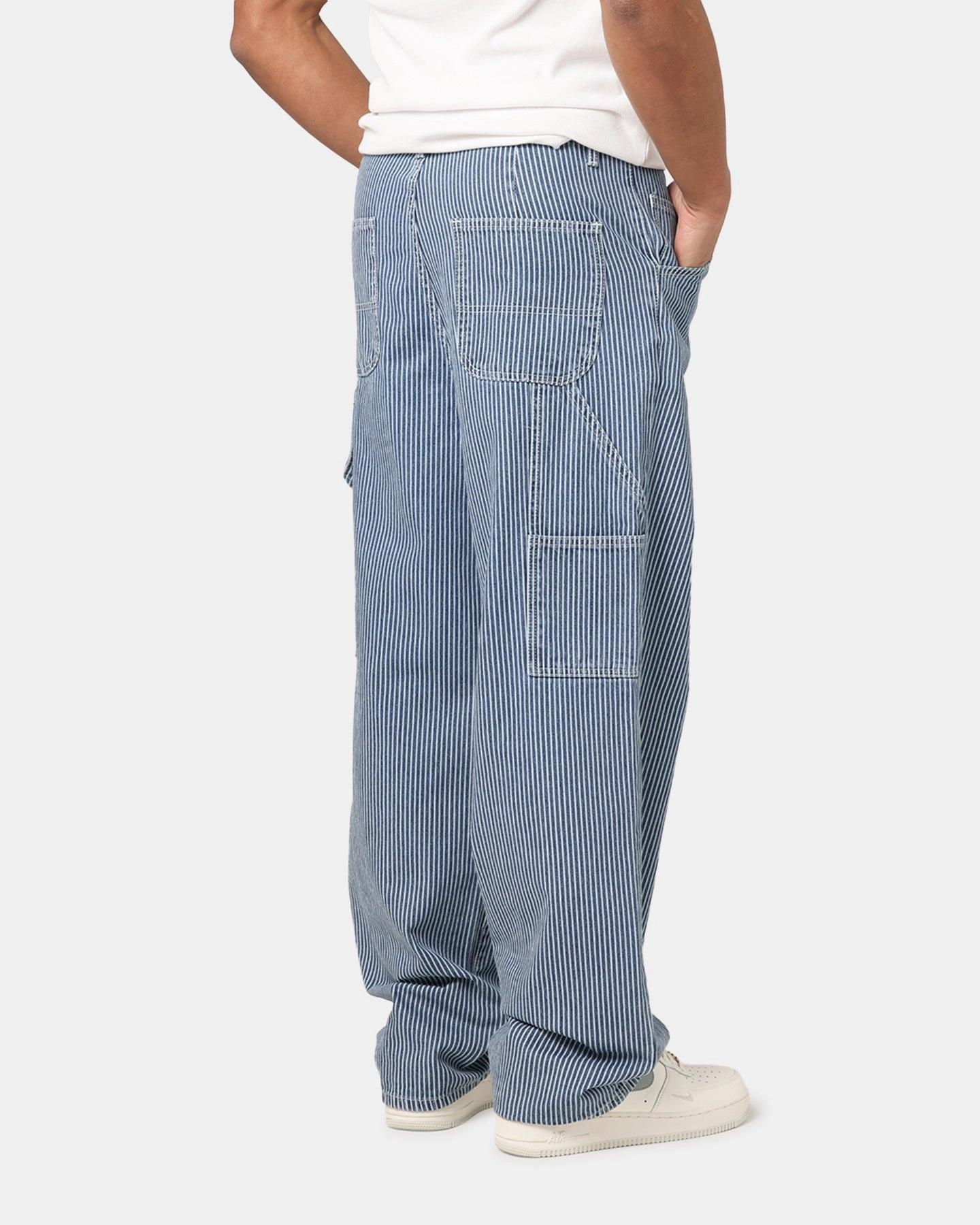 Sporty Touch Everyday Layer XXIII Striped Work Pant Navy Stripe