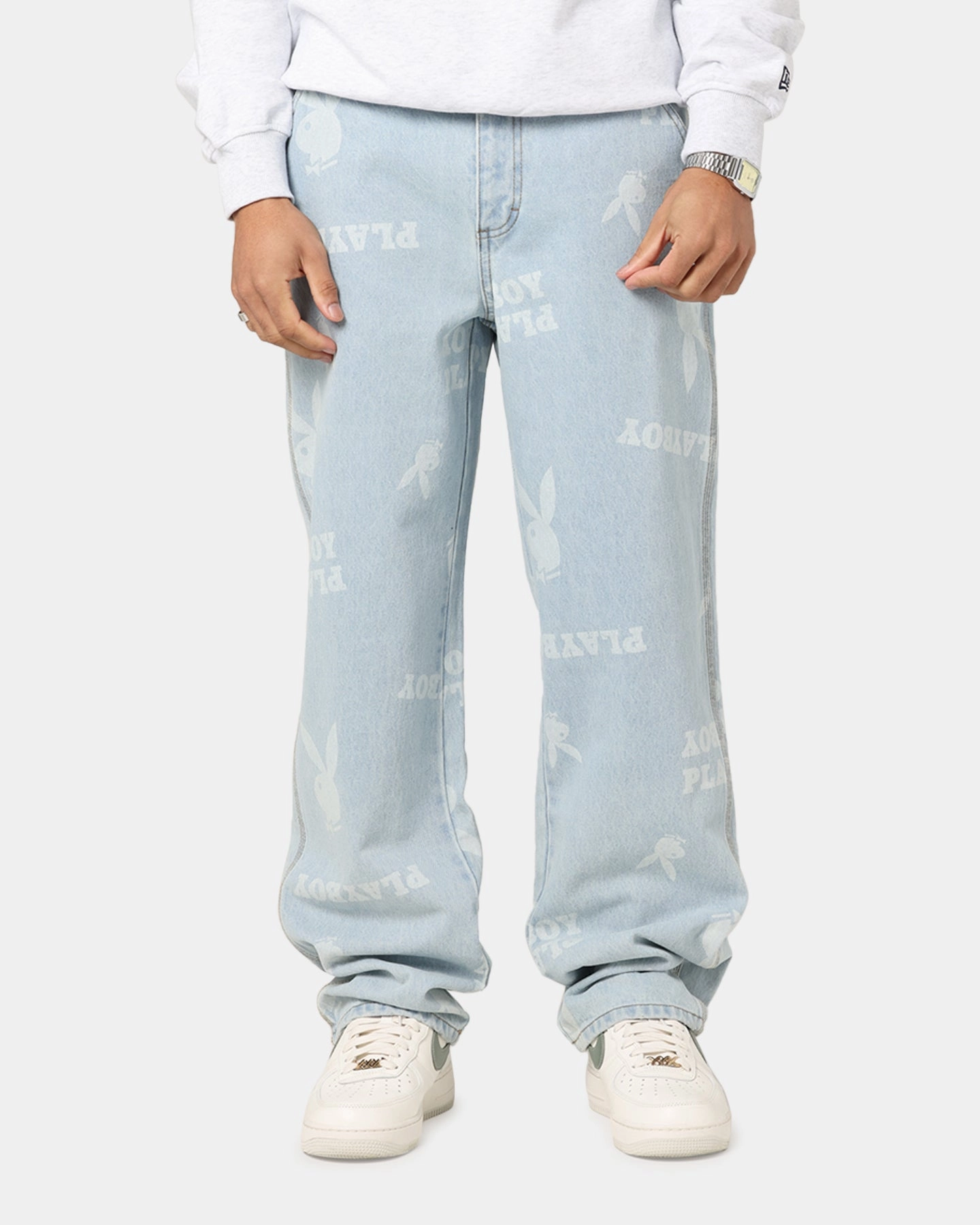 Playboy Mess Denim Jeans Light Indigo Smart Utility Comfortable fit