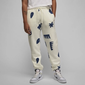 PermeableCloth Organic Cotton Womens Jordan Artist Series by Mia Lee Fleece Sweatpants 'Sail'