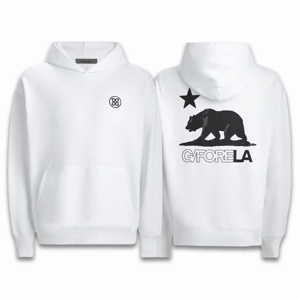 Gfore LA Oversized French Terry Hoodie Golf Jacket Snow - FA24 Men Soft Fresh Active Flexible