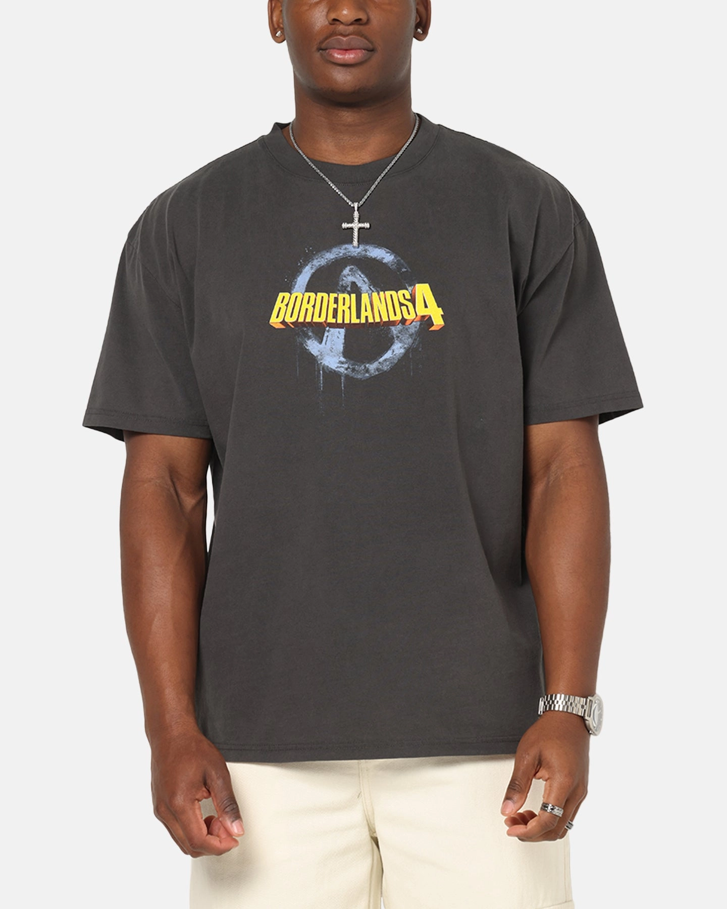 Modern and Soft 73 Studio X Borderlands 4 T-Shirt Black Wash