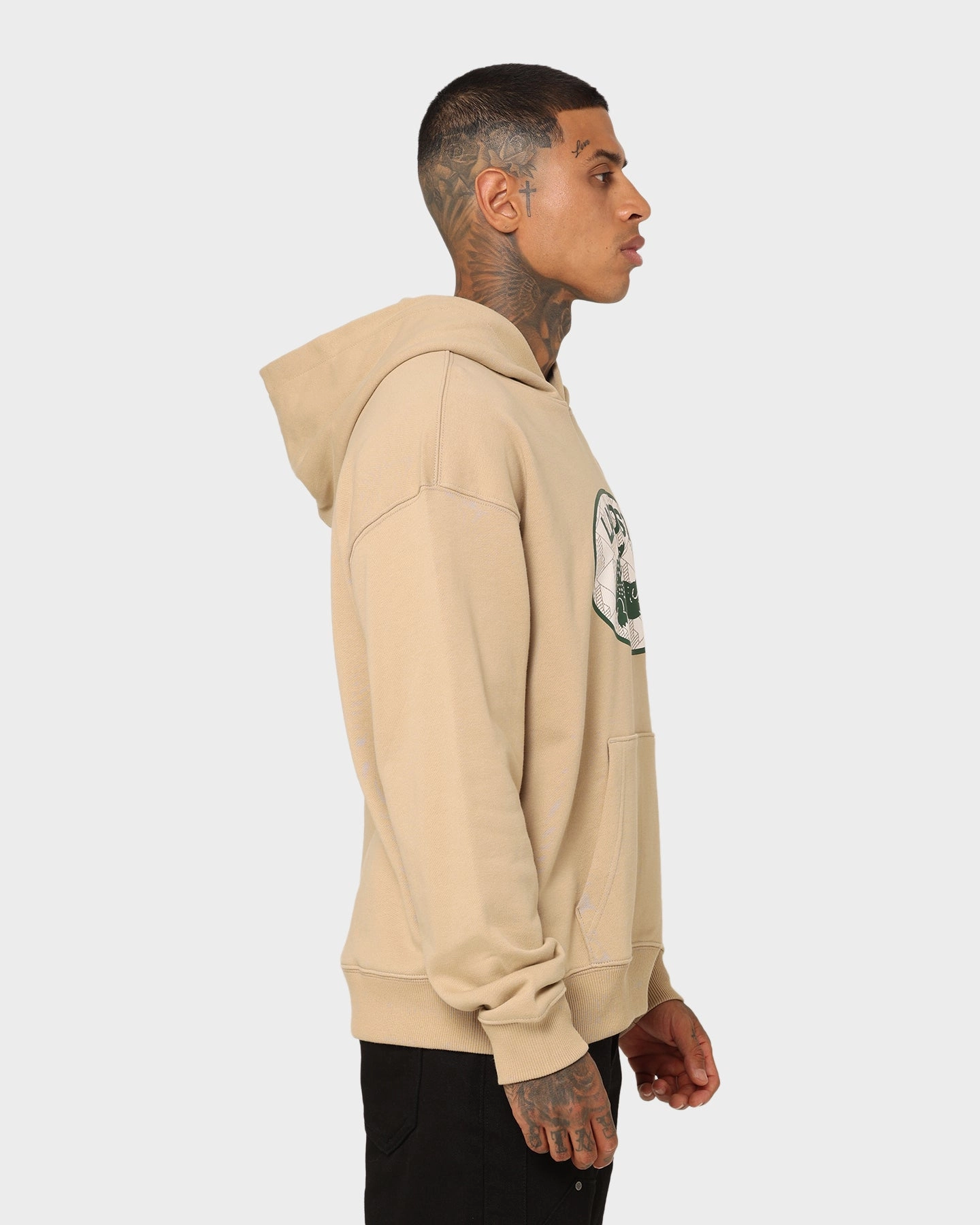 Status Period Lacoste Monogram Logo Hoodie Viennese
