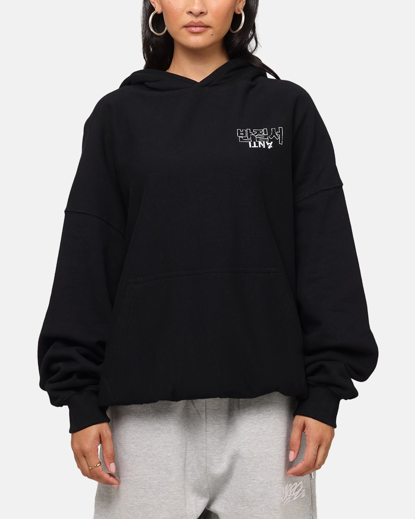 Fall Friendly Flexible Layering The Anti Order Agma Boxy Hoodie Black