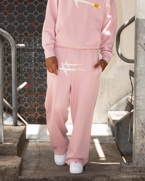 Loiter Hybrid Sweatpants Dusty Pink Easy Wear Cozy and Soft