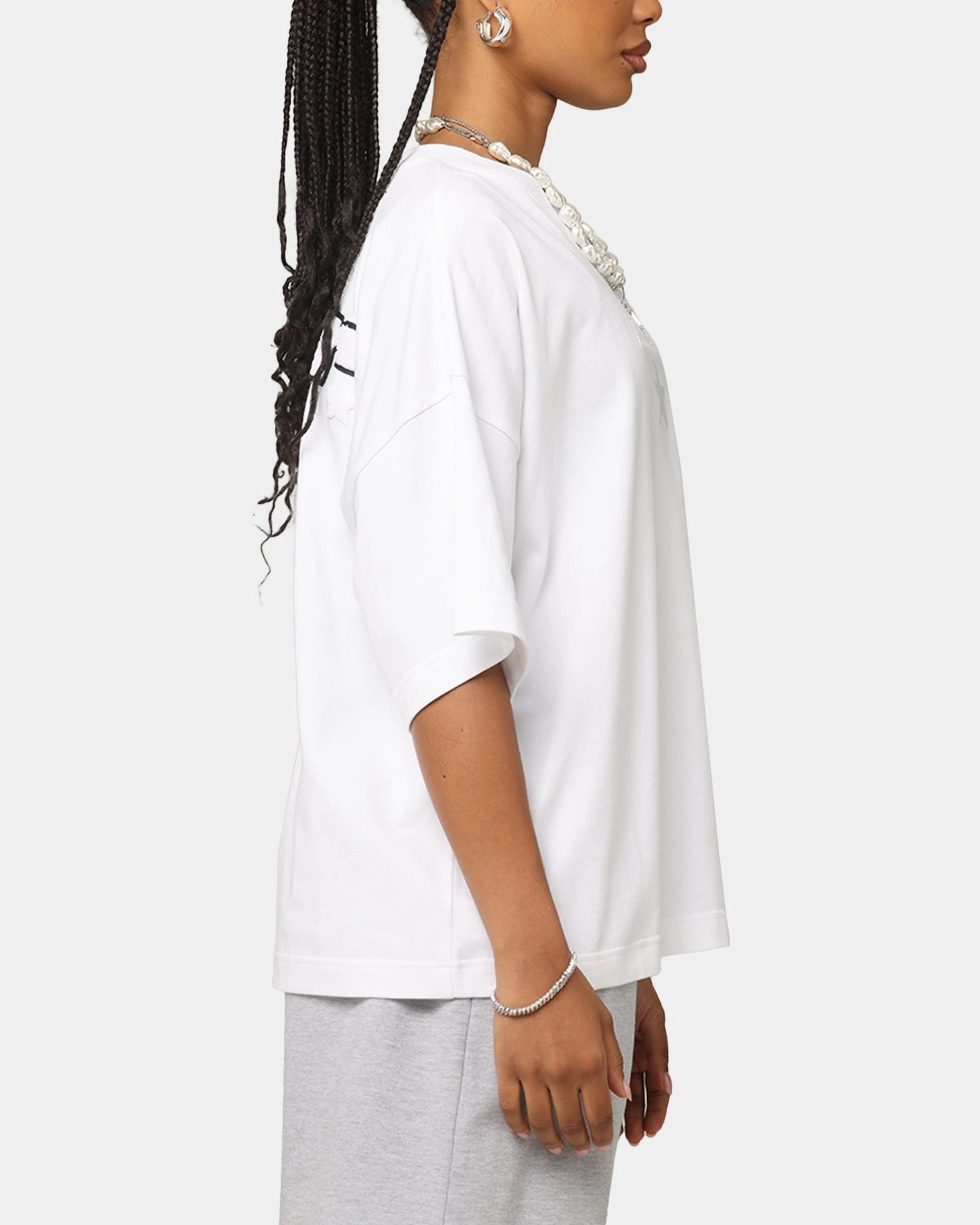 Versatile Apparel Loiter Premium Essentials Boxy T-Shirt White