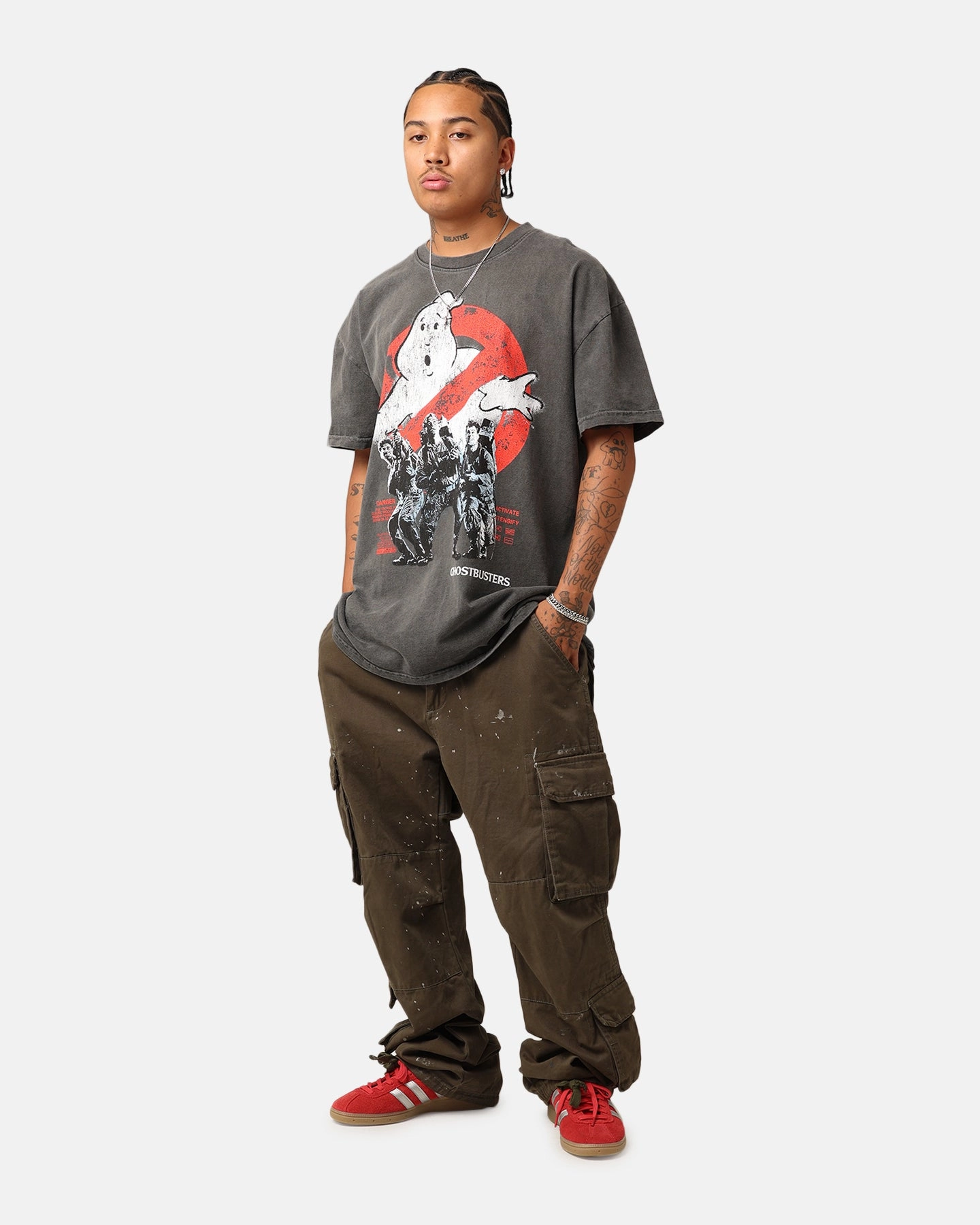 Goat Crew X Ghostbusters Heavyweight T-Shirt Black Wash OekoTexCertified Modern Smart