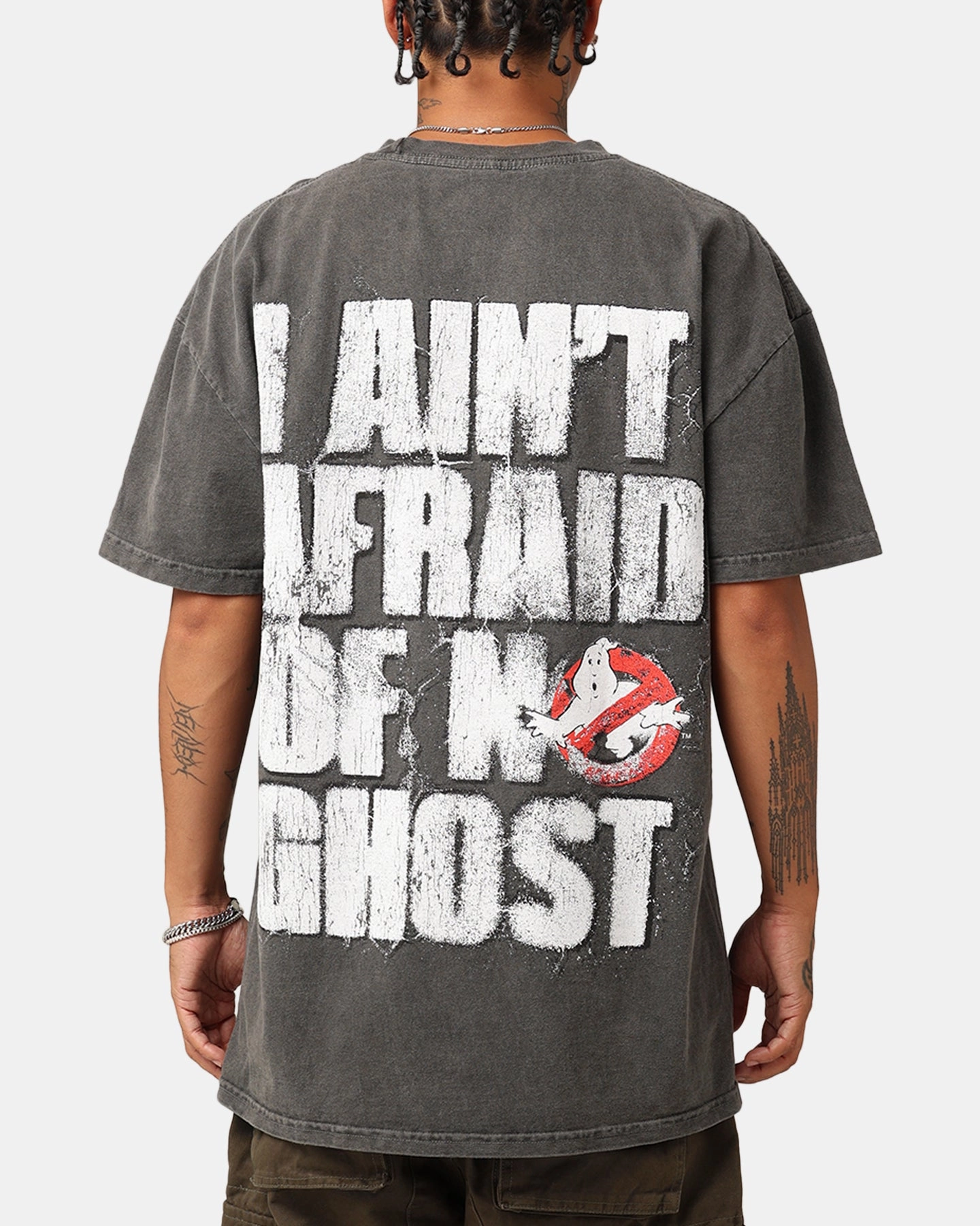 Sporty Fashion Comfortable Design Goat Crew X Ghostbusters Heavyweight T-Shirt Black Wash