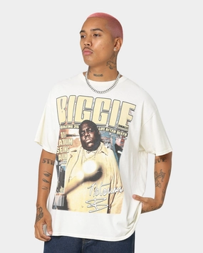 Notorious B.I. Biggie Magazine Cover T-Shirt Off White Evergreen