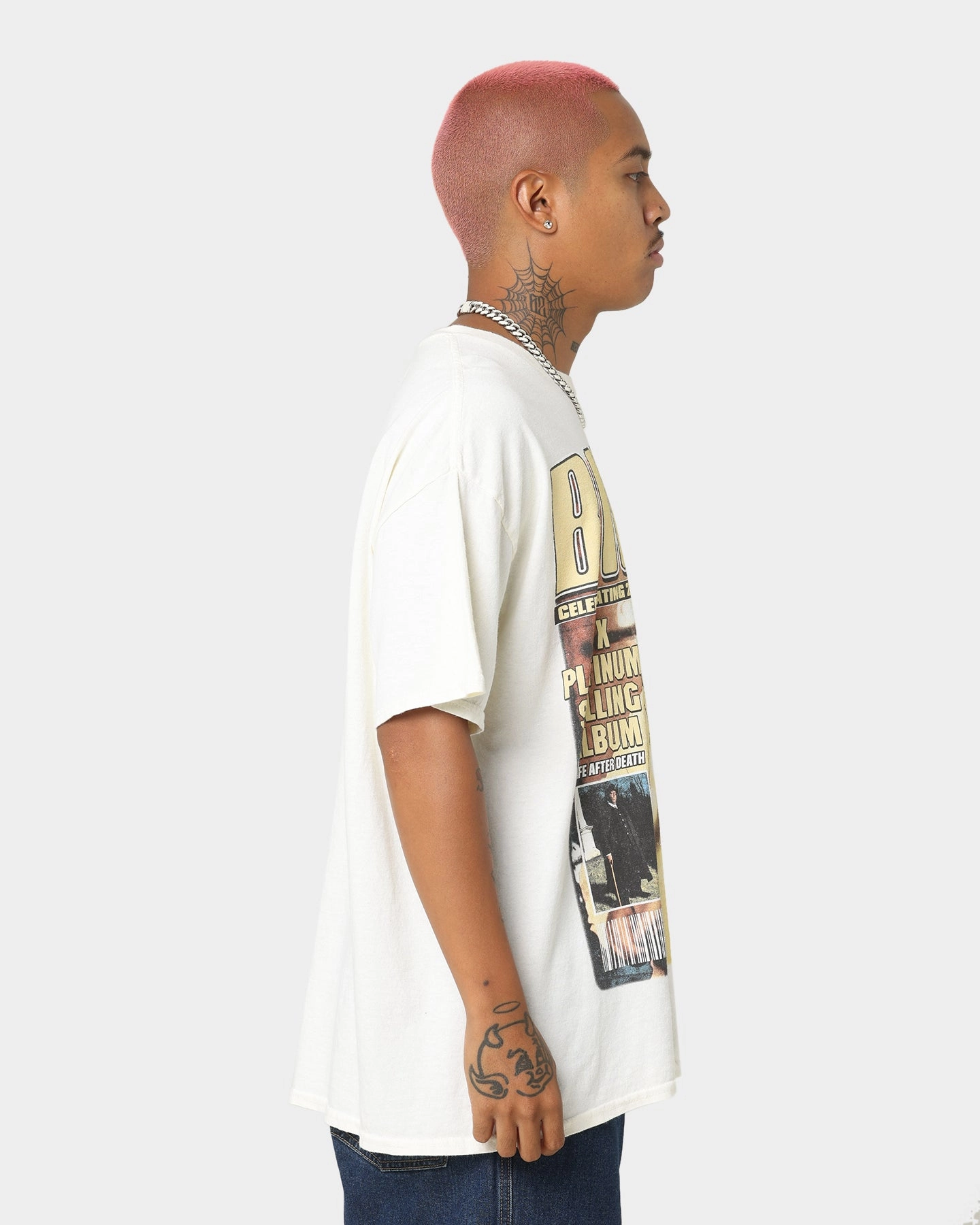 Notorious B.I. Biggie Magazine Cover T-Shirt Off White Anti microbial coating