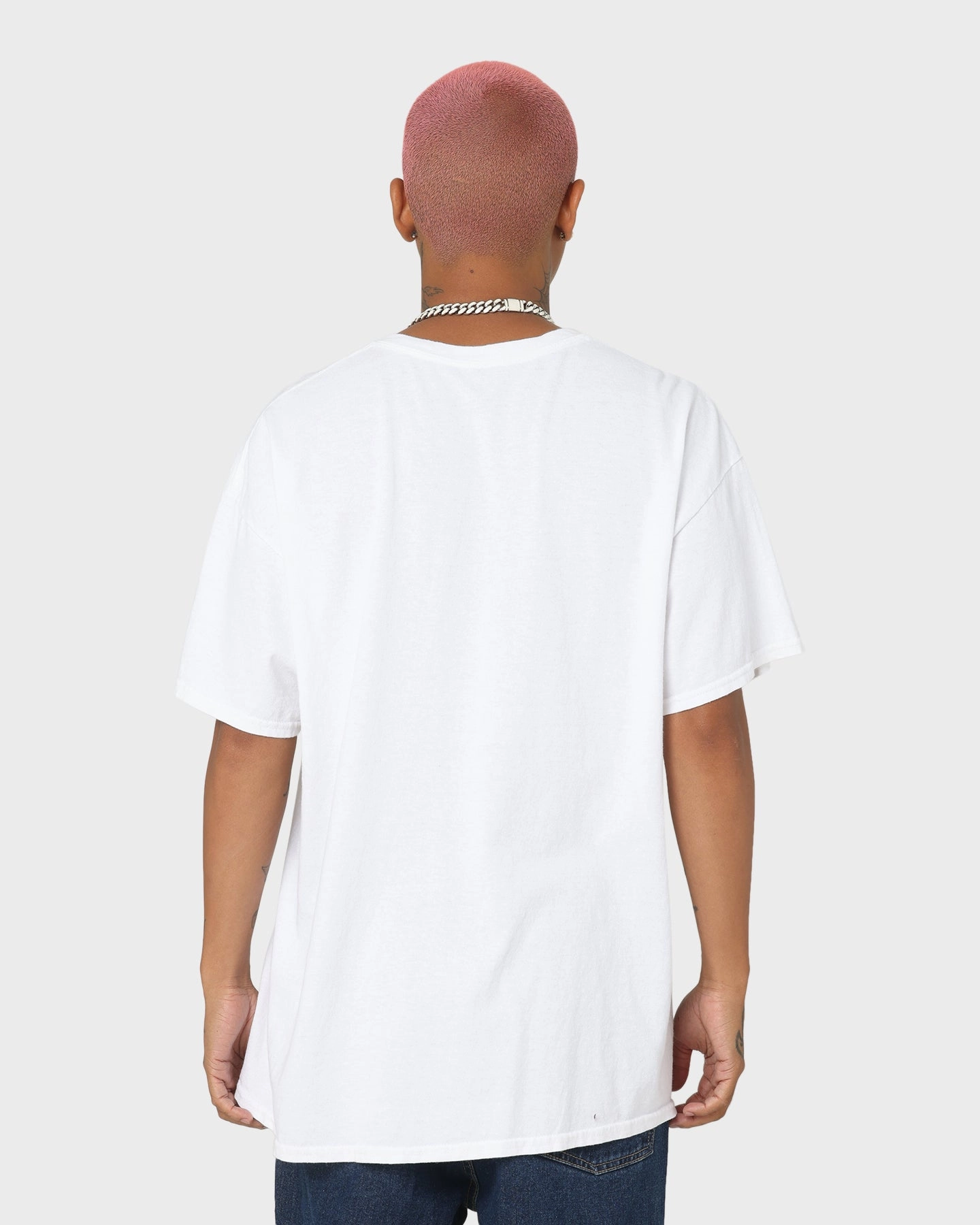 Casual Touch VintageWashEffect Notorious B.I.G Biggie Airbrush T-Shirt White