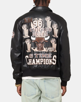 Last complementary item Mitchell & Ness Chicago Bulls 6 Time Jacket Black