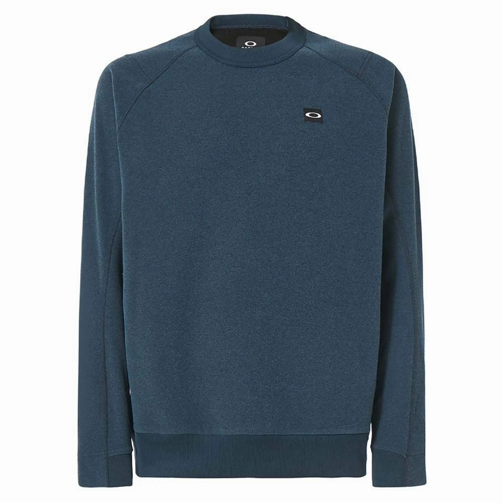 Oakley Holden Crew Golf Sweater Oil Blue - FW23 Men NoiseReduciting Fabric
