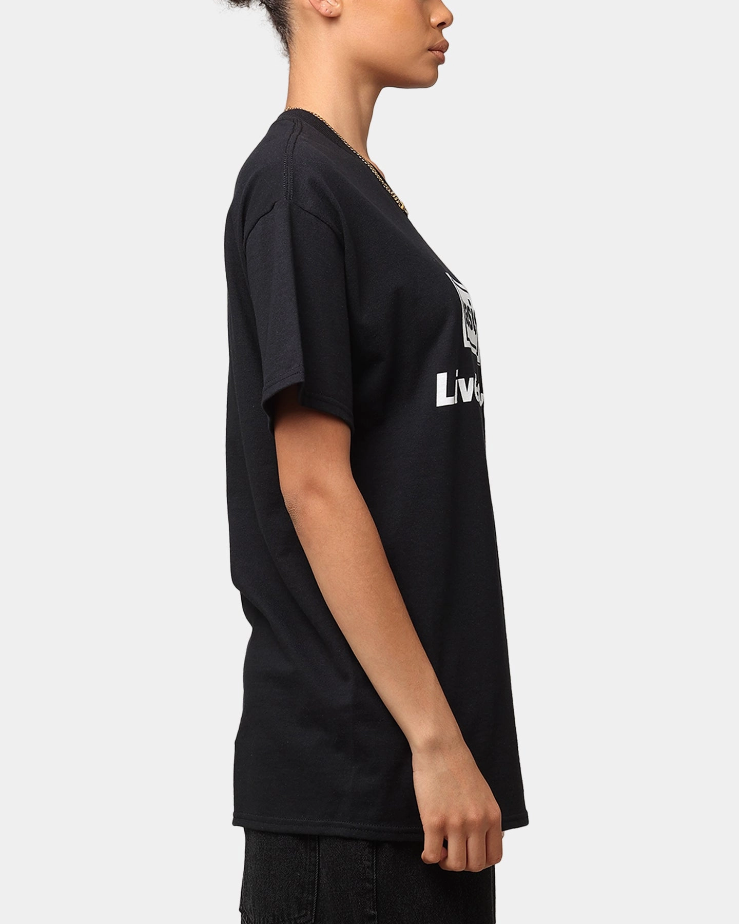 Oasis Live Forever T-Shirt Black Long Lasting Color