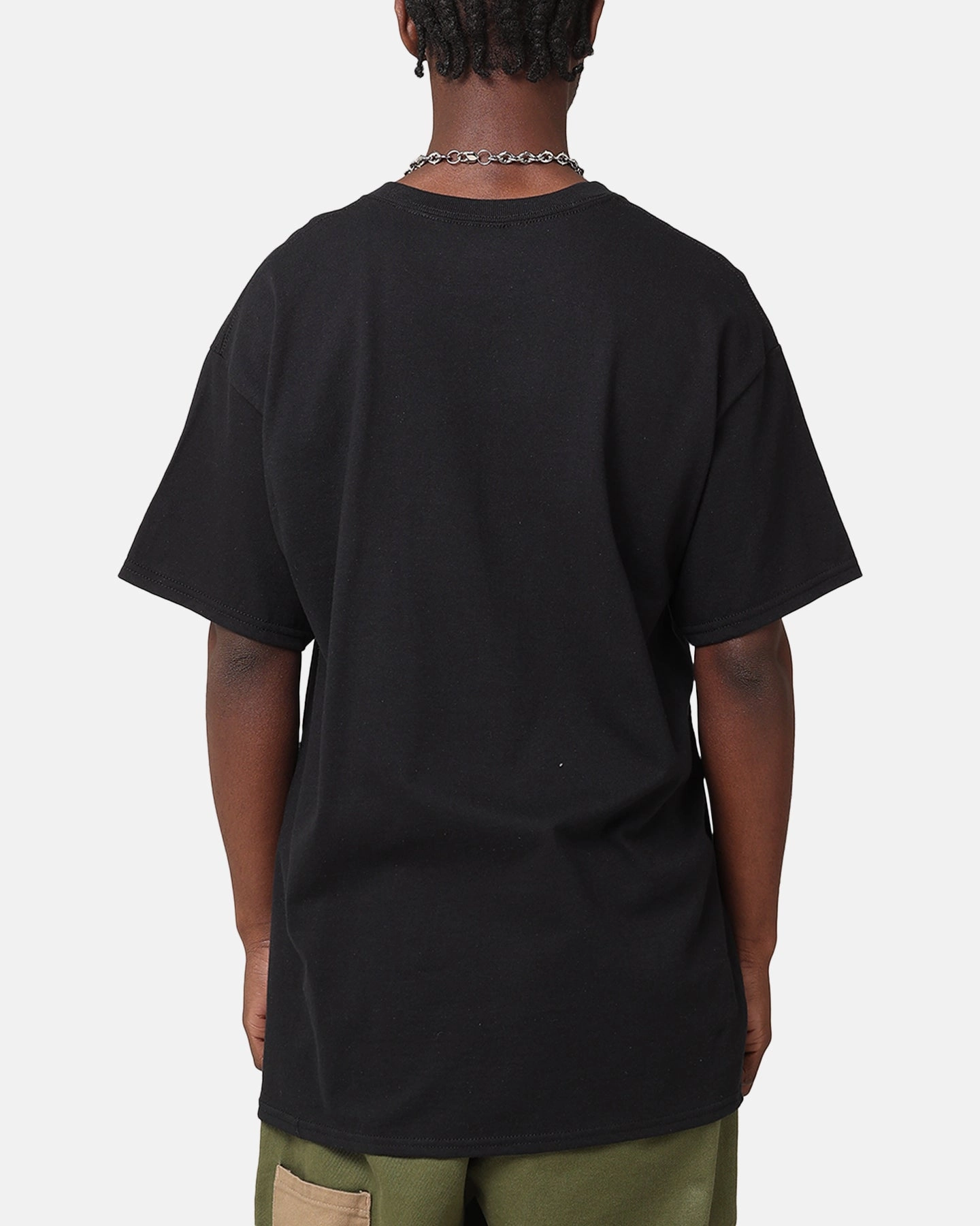 Airflow Mesh Panels No Slip Shoulder Design Oasis Live Forever T-Shirt Black