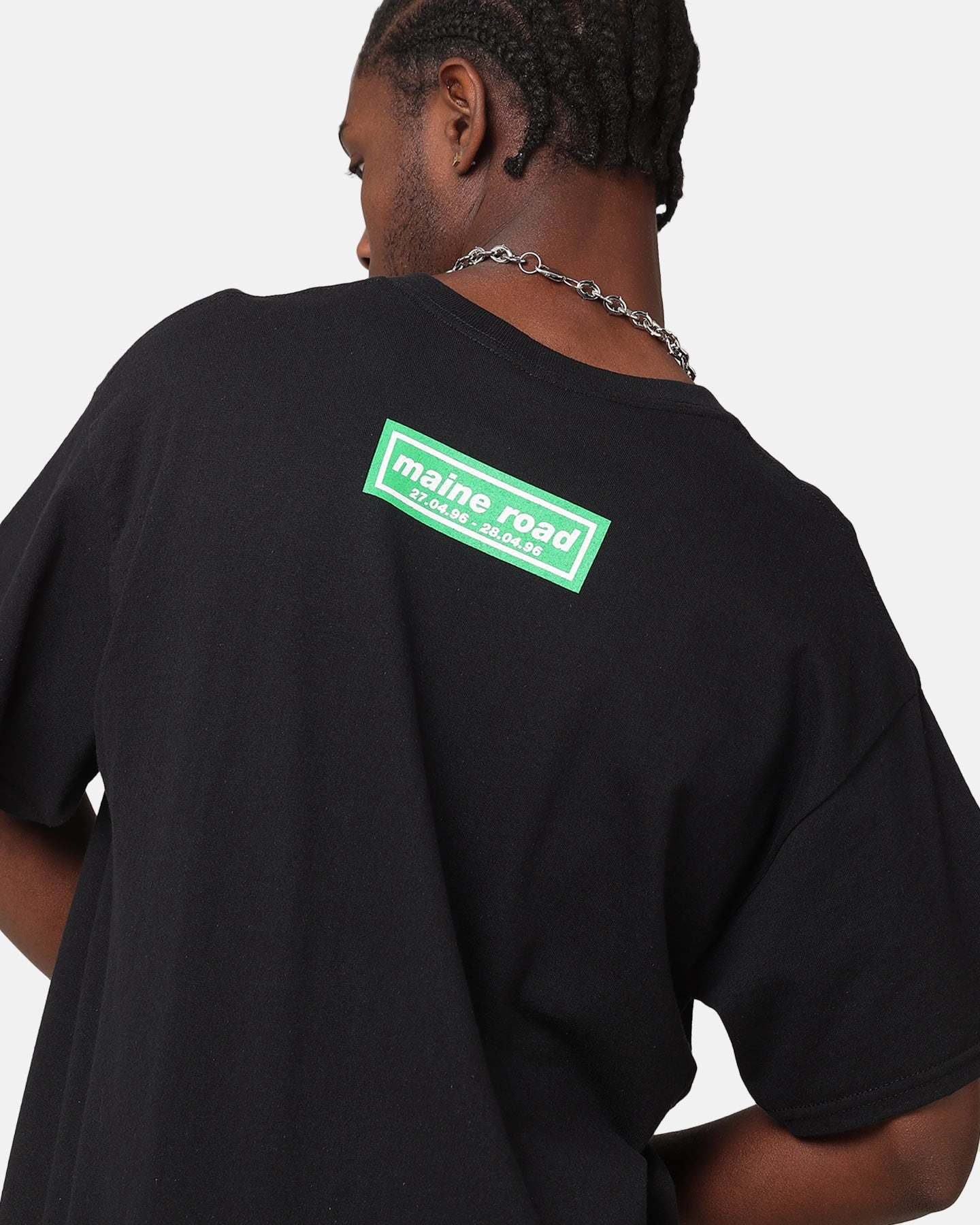 Light Trend Travel Style Oasis Maine Road T-Shirt Black