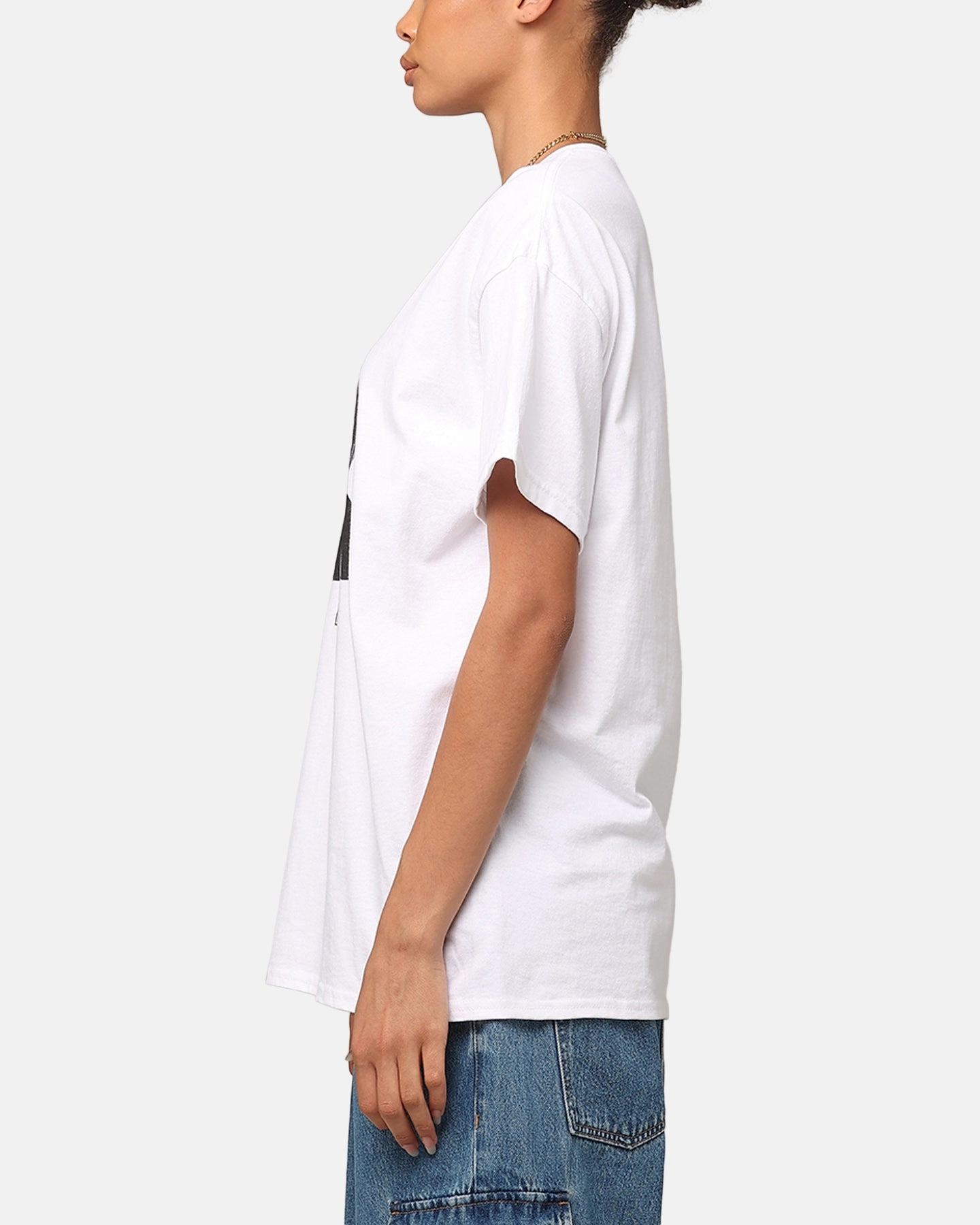 Elderly Comfort Layered Look Oasis Photo T-Shirt White