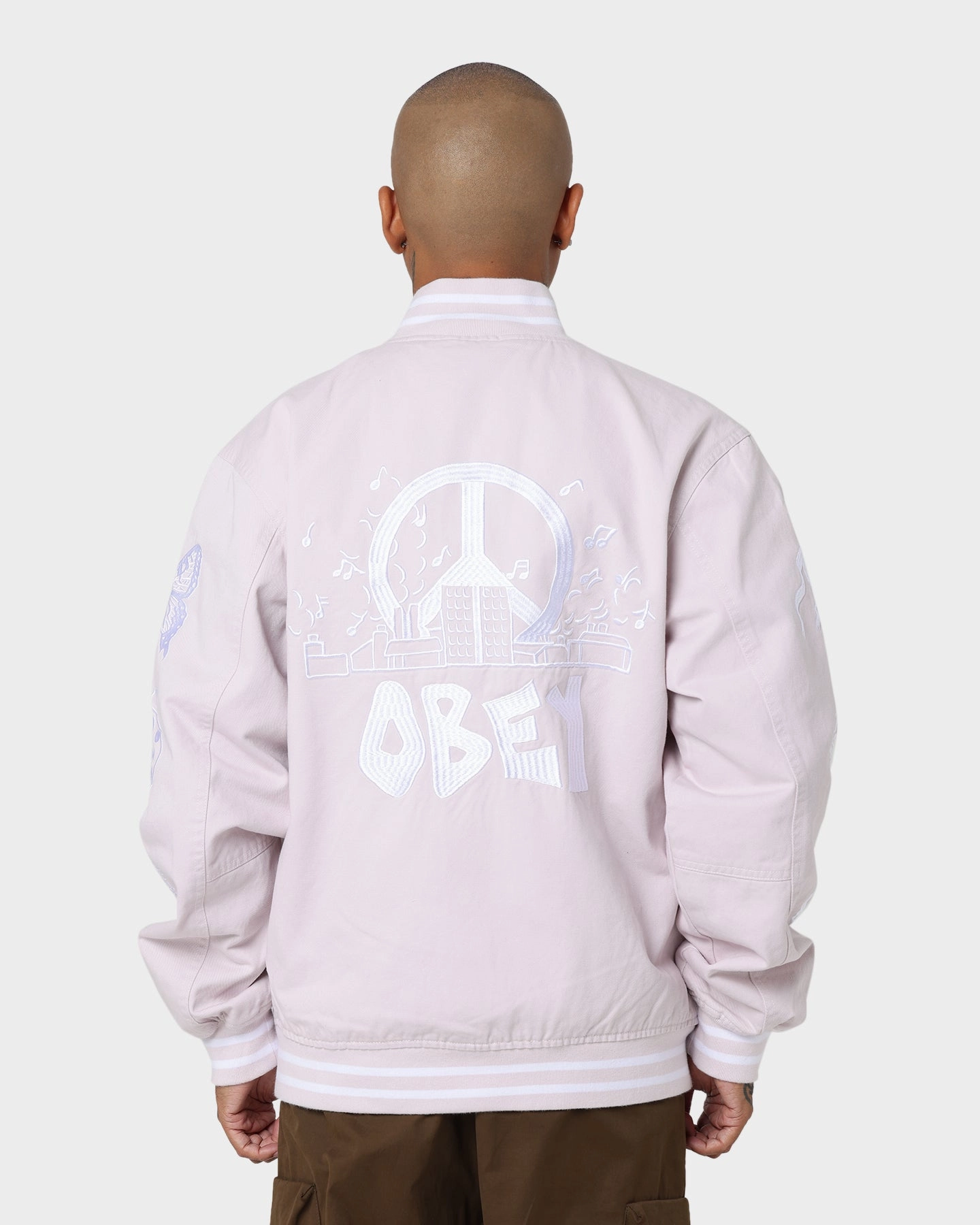 Street Edge mountain vacation Obey Cherub Jacket Purple Paste