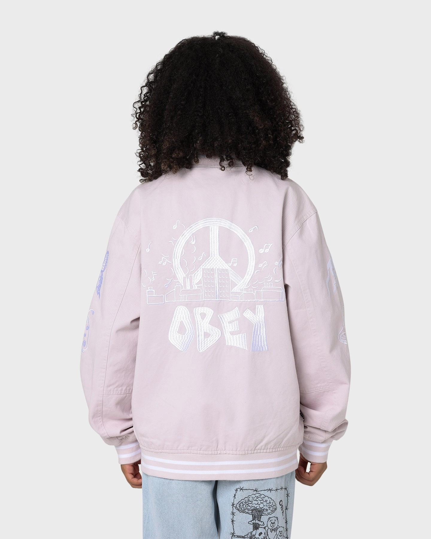 Tights anniversary Obey Cherub Jacket Purple Paste