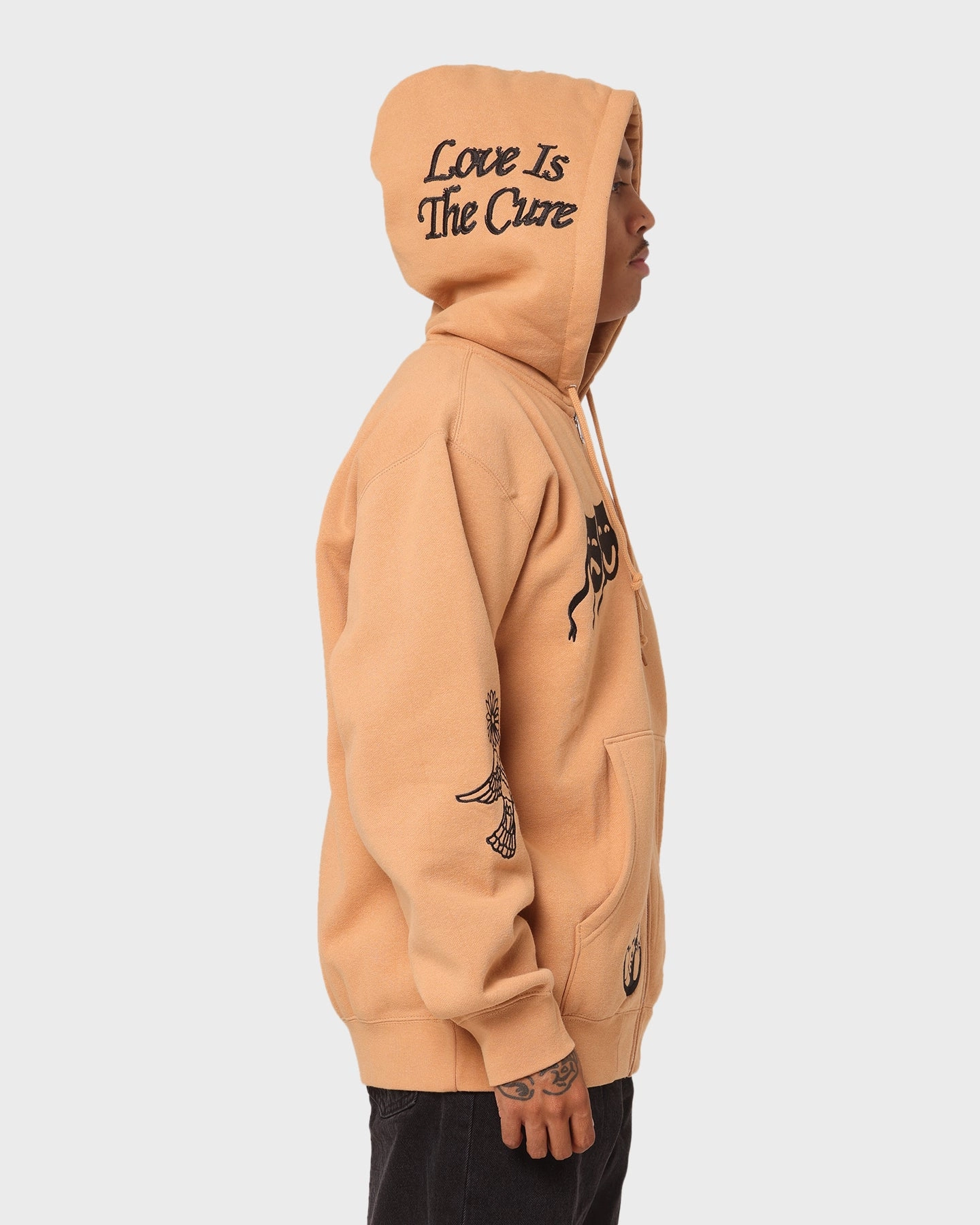 High Visibility Accents Obey Flash Zip Hoodie Rabbit Paw