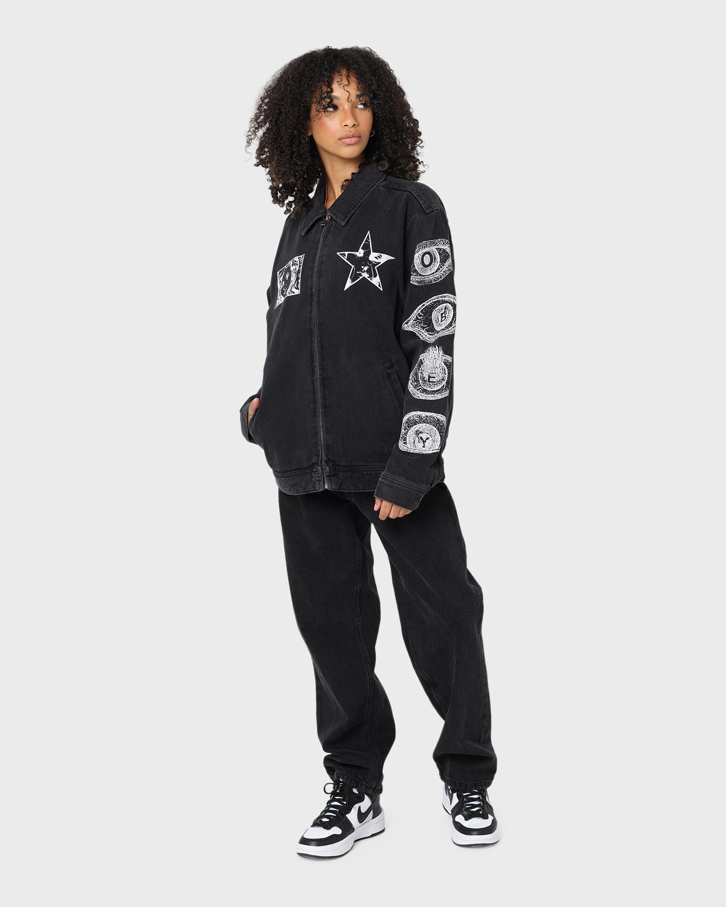 Jungle hat Obey Obey Dreams Denim Jacket Dusty Black