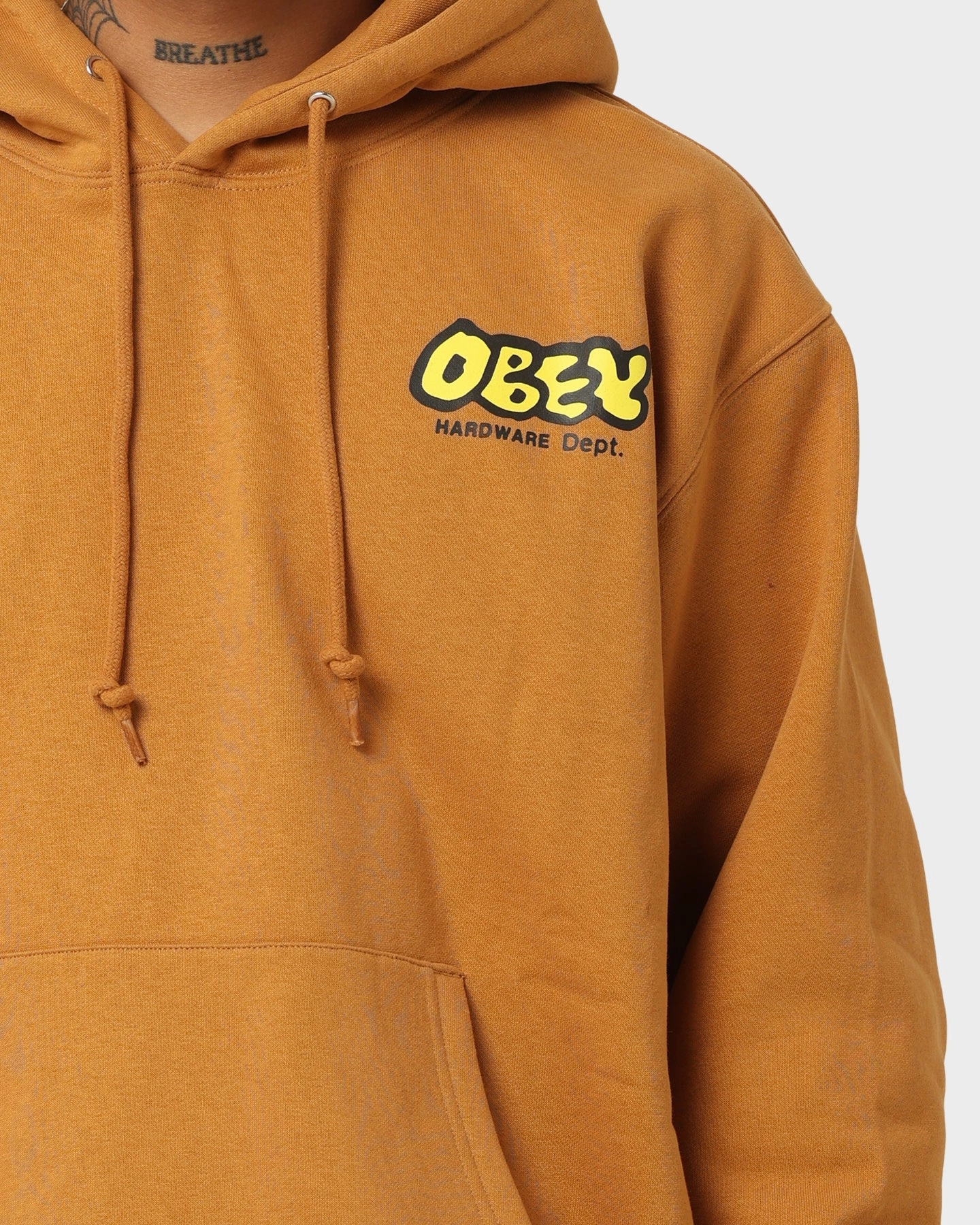 Obey Obey Hardware Dept. Hoodie Brown Sugar Noise Free Material