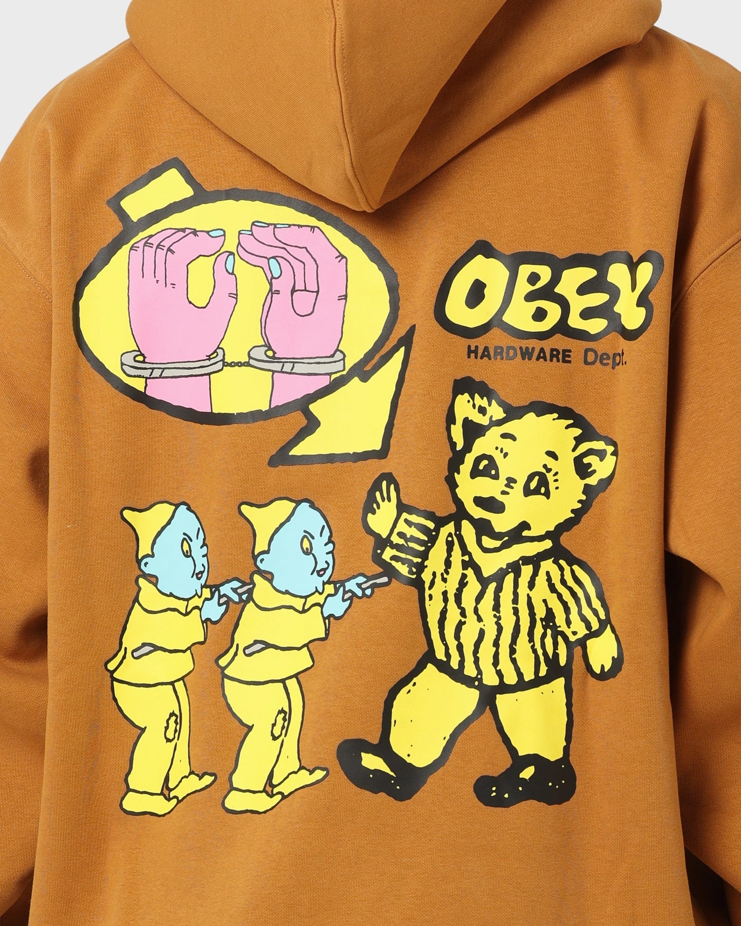 suitable for sports games Primaloft Insulation Obey Obey Hardware Dept. Hoodie Brown Sugar