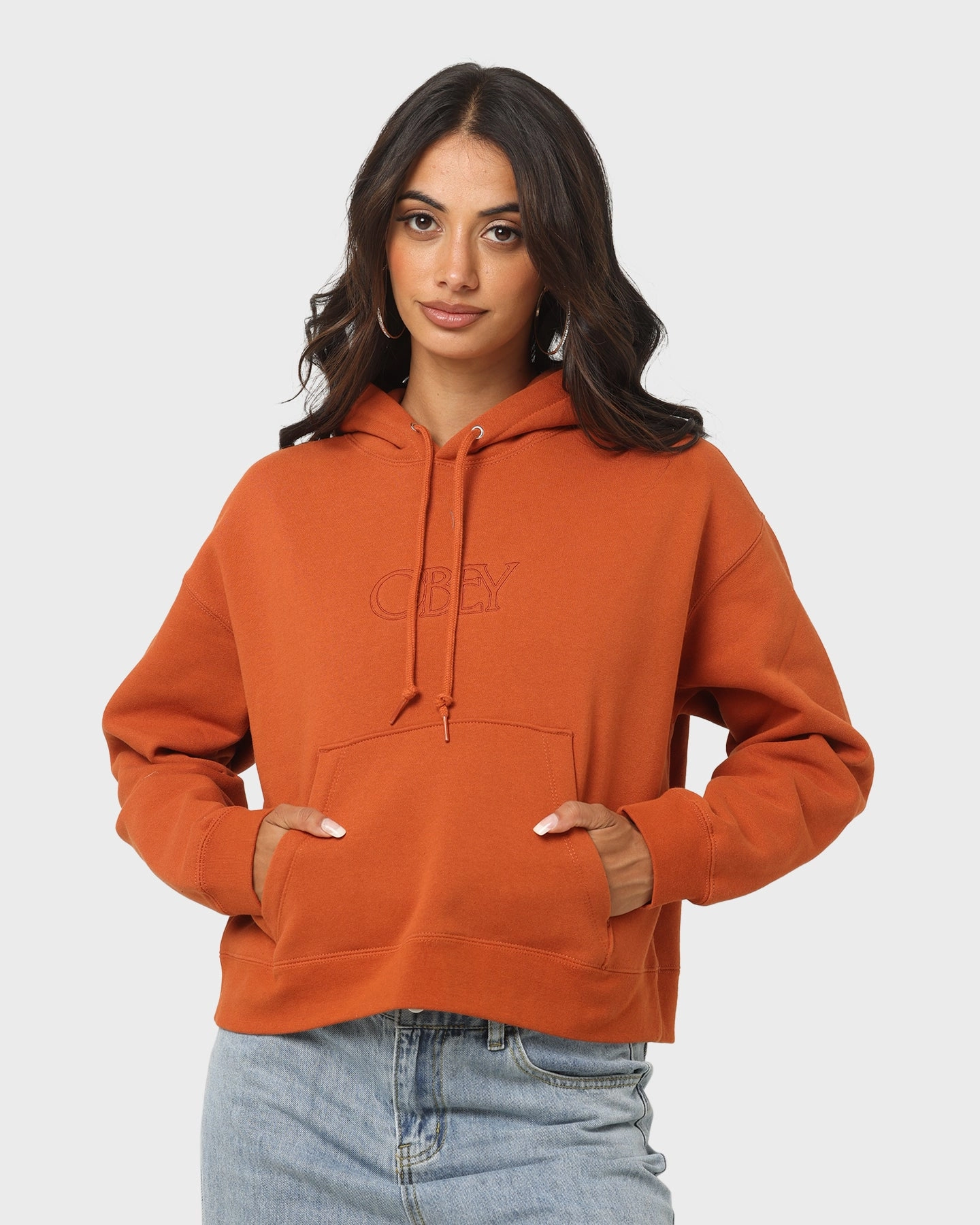 Obey Women's Regal Hoodie Ginger beach bonfire Outdoor Layer
