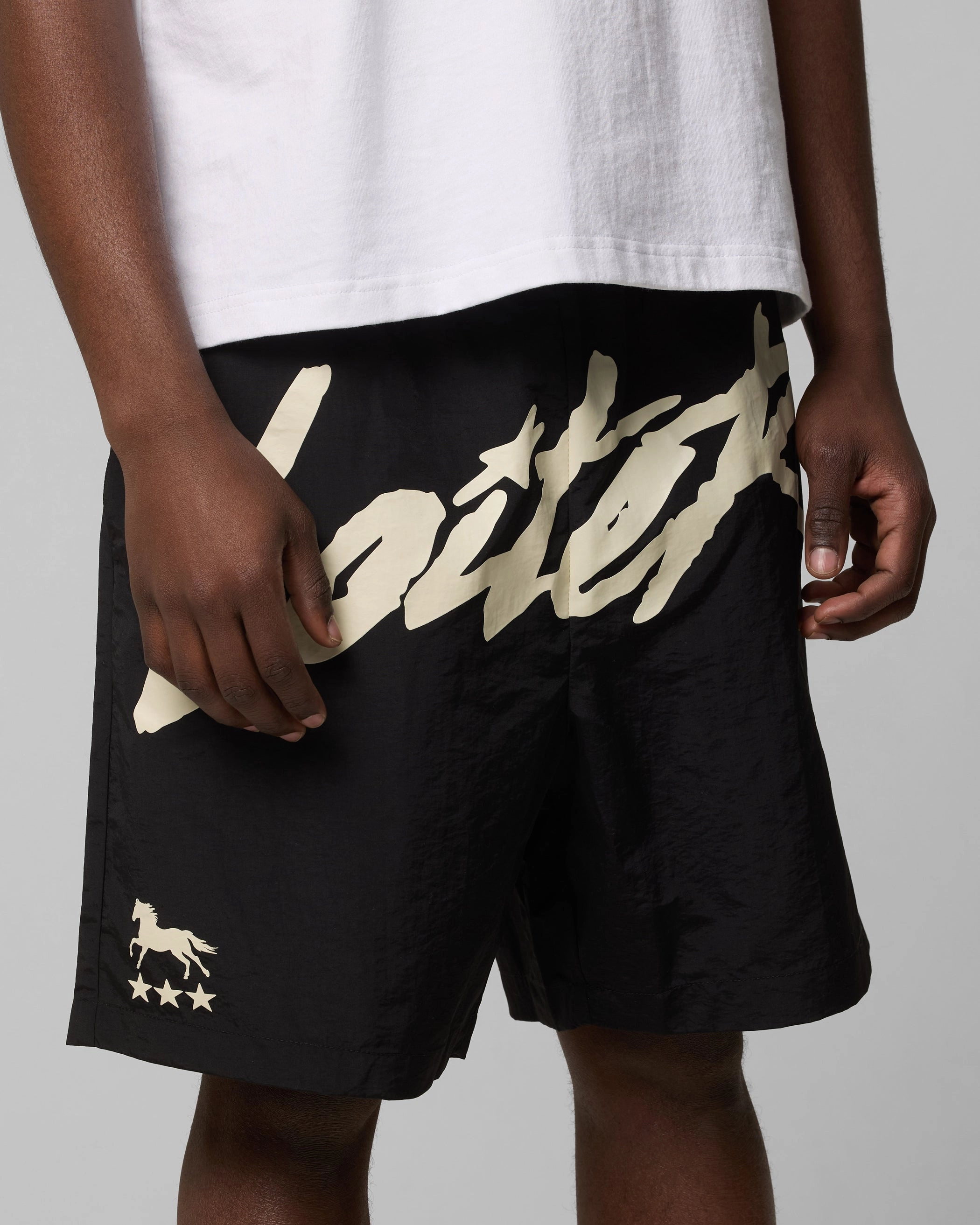 Reinforced Stress Points Loiter Rodeo Shorts Black
