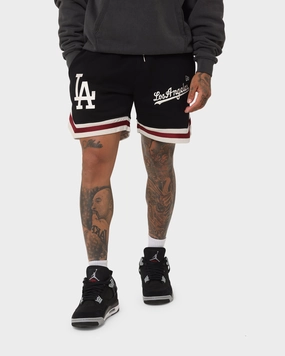 New Era Los Angeles Dodgers Fleece Ball Shorts Black/Stone Jogging Ready