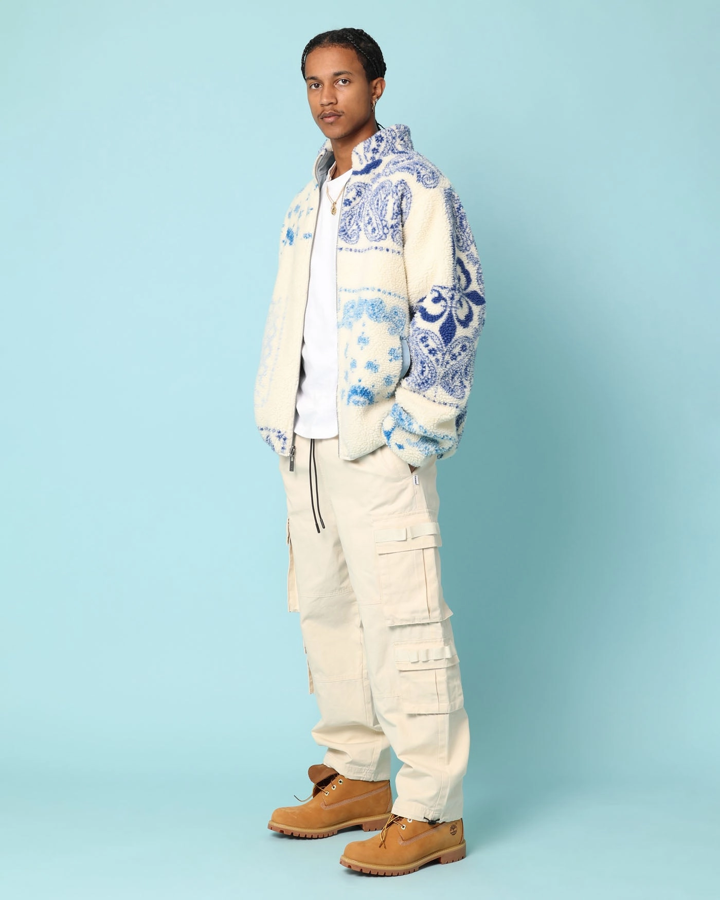 Carr?? Fragment Reversible Jacket Light Blue Denim Benchmark