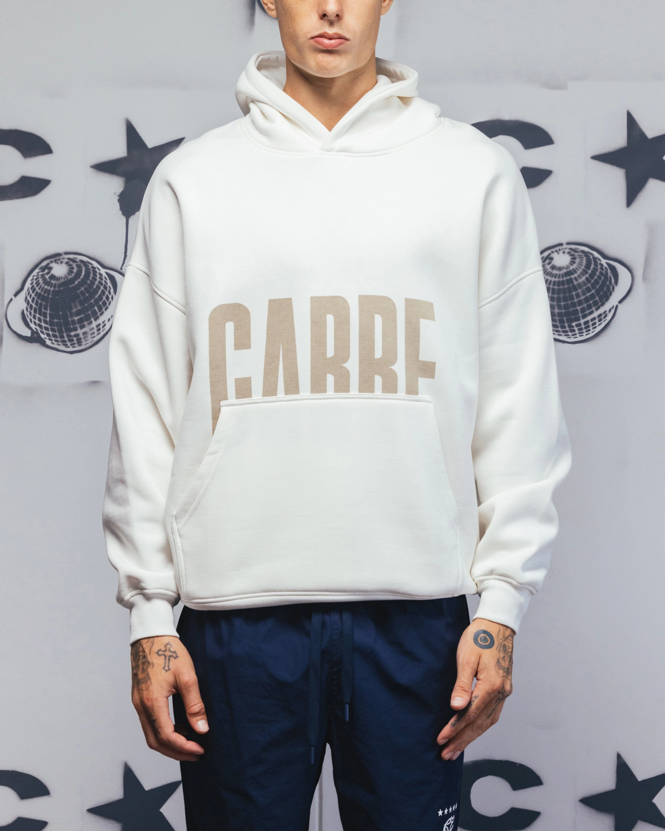 intelligence gathering OdorResistant Coating Carre Premium Essentials Hoodie Cream