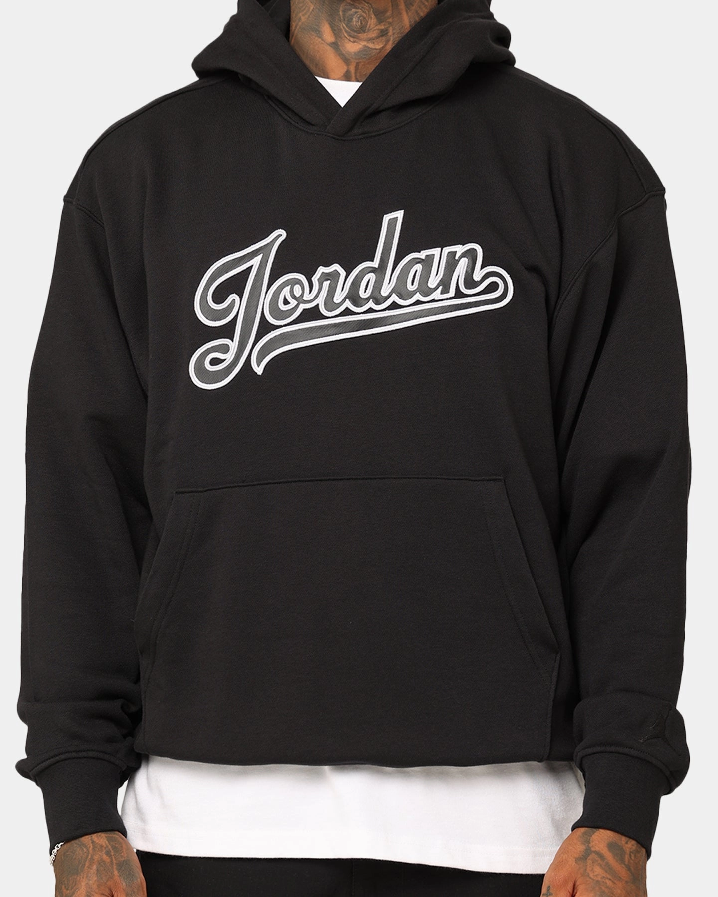 Anti Pill Technology Jordan Flight MVP Fleece Pullover Hoodie Black