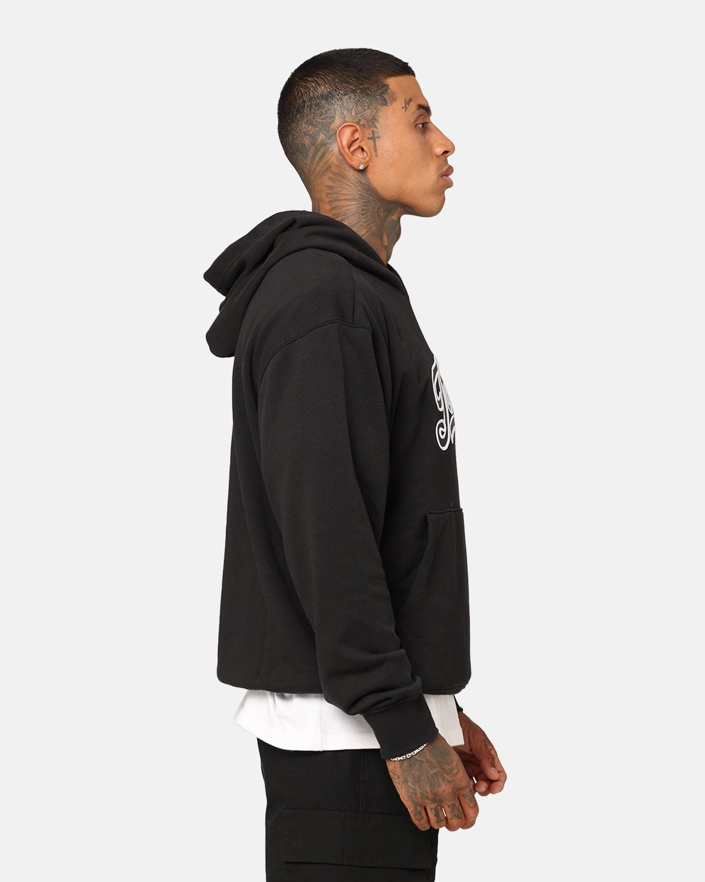 Stretch Fit urban scene Jordan Flight MVP Fleece Pullover Hoodie Black