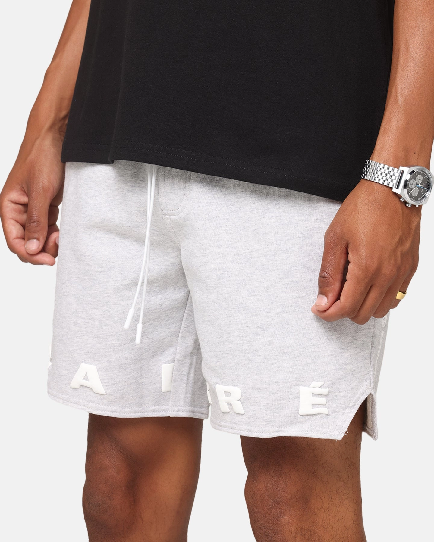 Sporty Comfort Day Trip Wear Carre Enhance Fleece Shorts Grey Marle