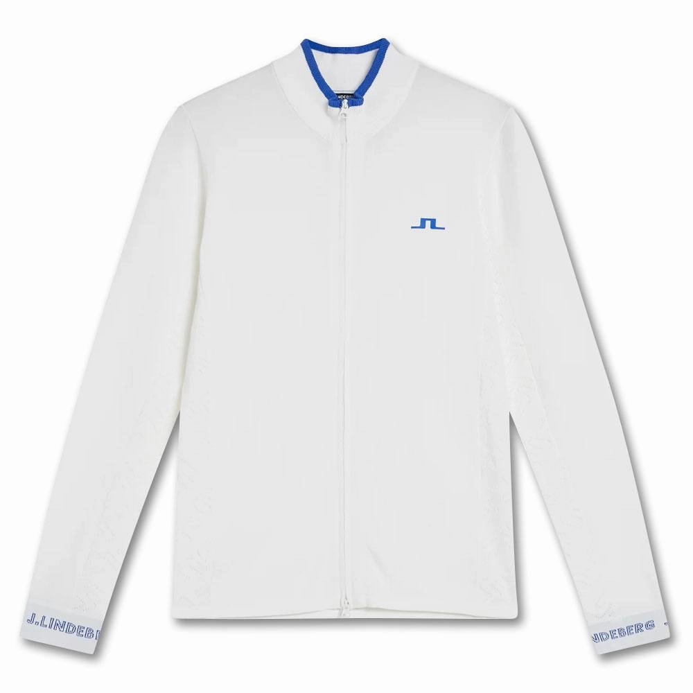 J.Lindeberg Almaida Knitted Golf Sweater White - FW23 Women Weather resistant